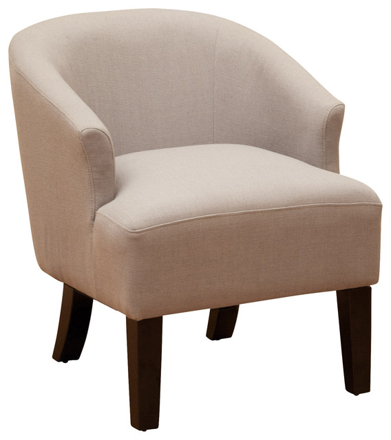 Luciana Linen Accent Chair Transitional Armchairs And Accent Chairs