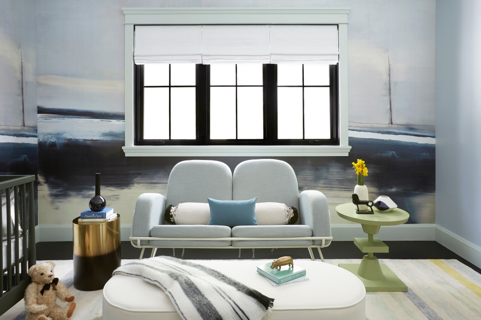 Bel Air Contemporary - Nursery - contemporary nursery idea in Los Angeles