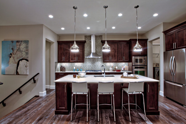 Modern Kitchen, Interior Design Calgary nyklassisk-koek