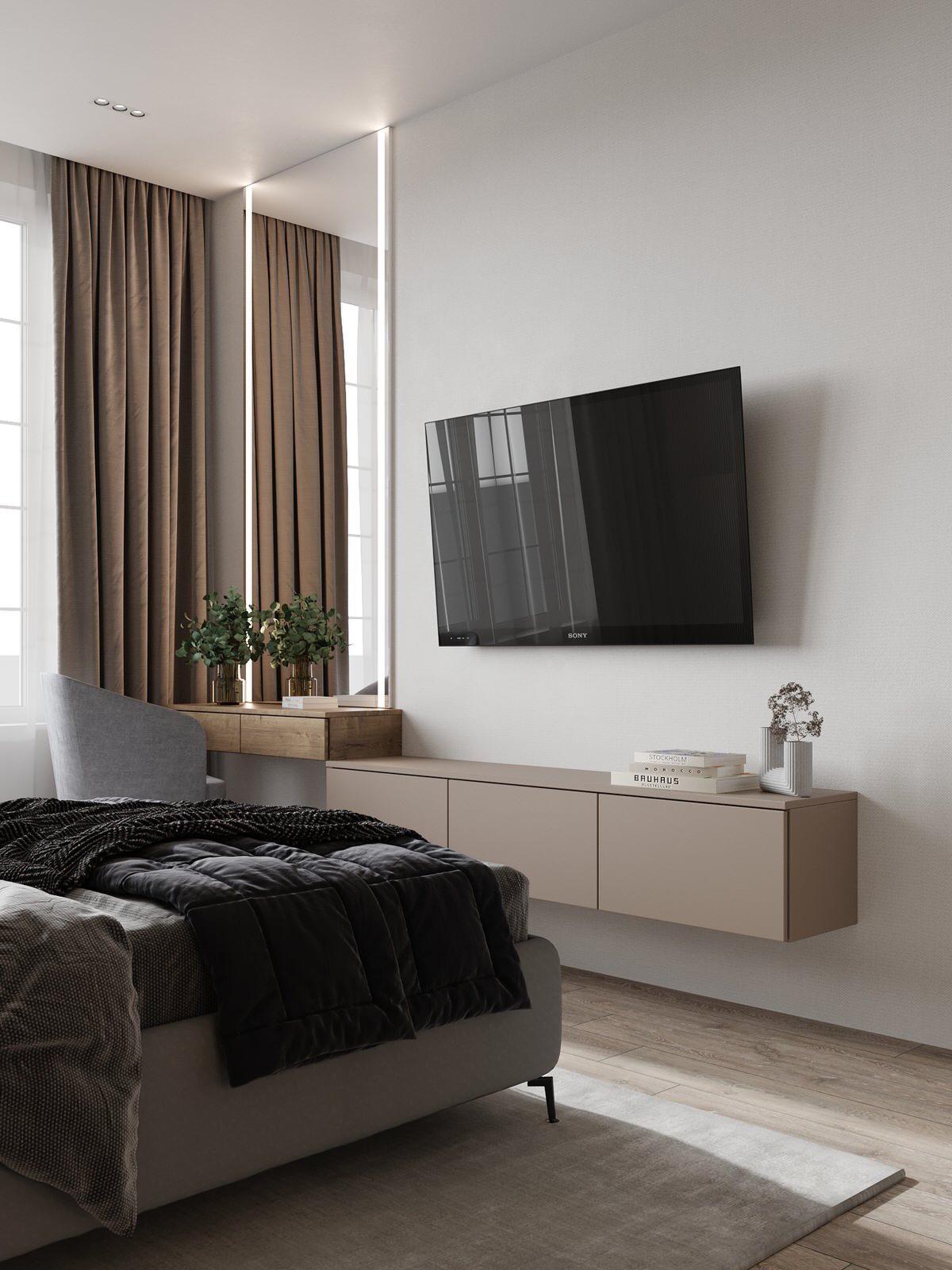 Проект 2х уровневой квартиры