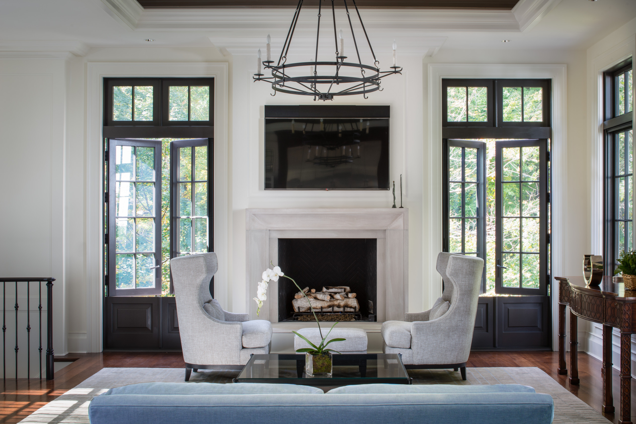 Windows Flanking Fireplace - Photos \u0026 Ideas | Houzz, image size:2560x1708