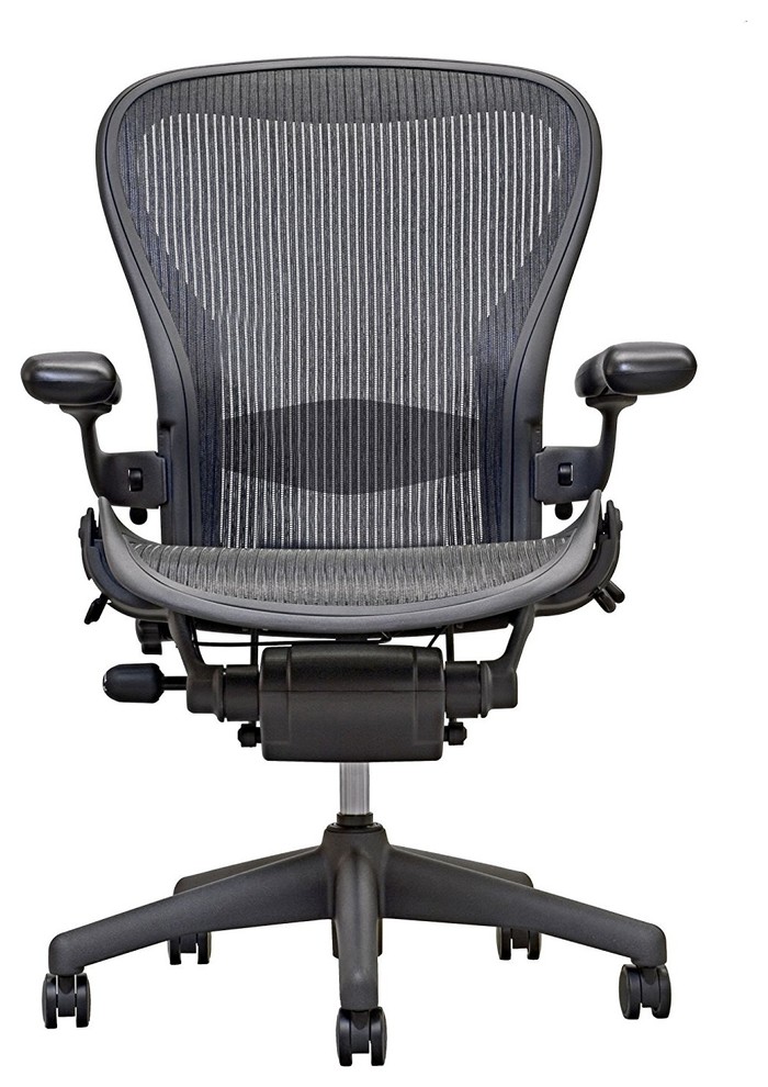 Herman Miller Aeron Chair Size B Fully Loaded Black Mesh