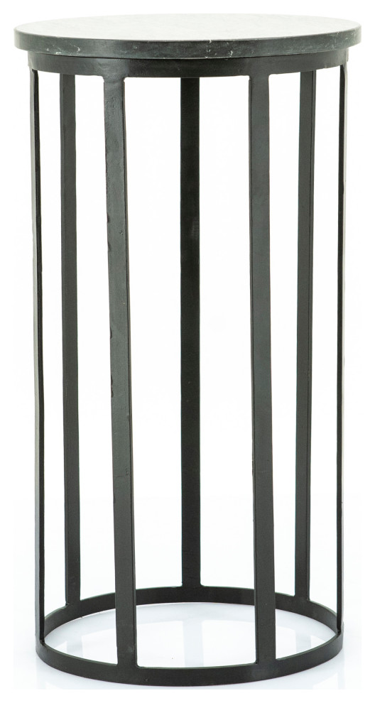 Black Metal Drum Table S, ByBoo Bongso Industrial Side Tables And