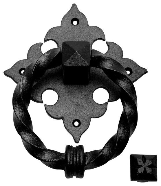 Black Door Knocker Cast Iron Door Knockers for Front Door 7 Inch X 5.5