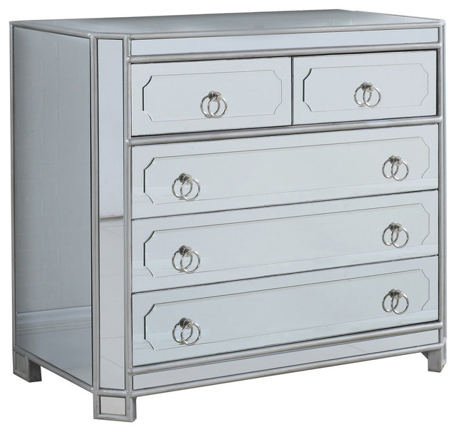 Mya Silver Mirrored Hall Chest Transitional Dressers By Mya Silver Mirrored Hall Chest Transitional Dressers By Furniture Import Export Inc