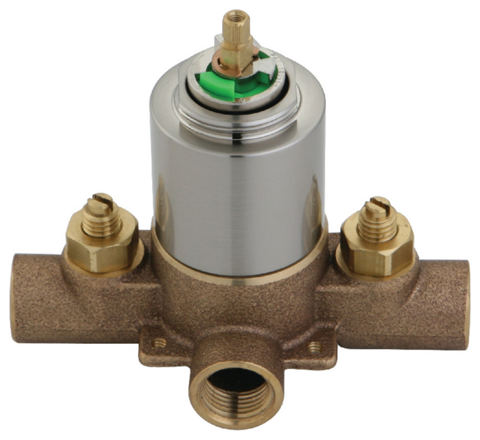 KB658V Pressure Balanced RoughIn Tub & Shower Valve,Stops, Brushed