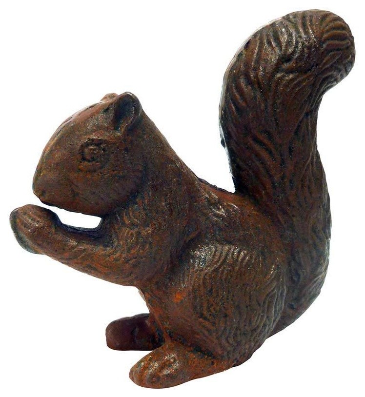 18th-Century replica Squirrel Cast Iron Statue
