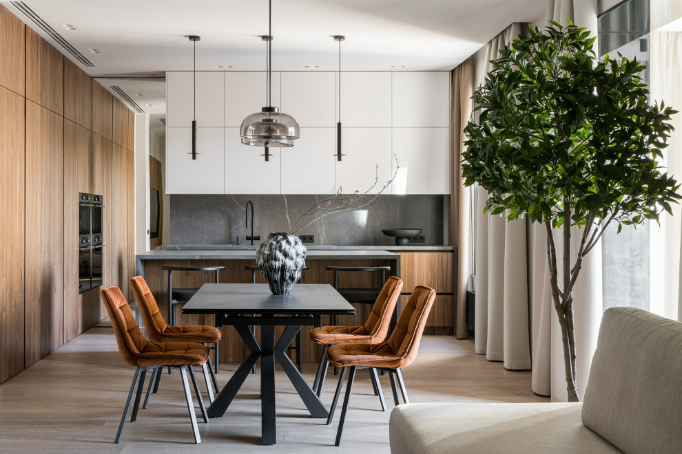 Квартира для активной семьи в минималистичном стиле