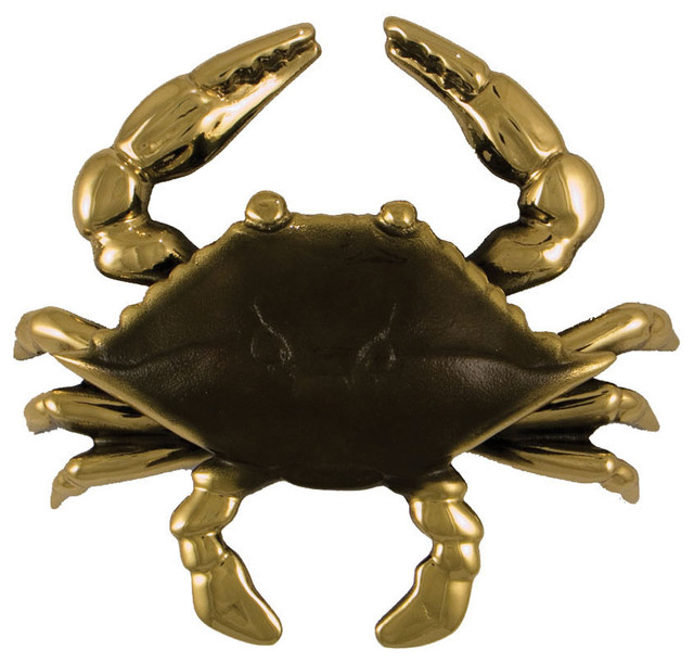Crab Door Knocker, Brass, Standard Size