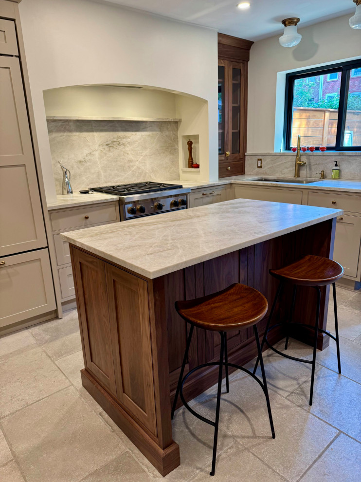 Jersey City Brownstone Kitchen Renovation | Transitional Luxury
