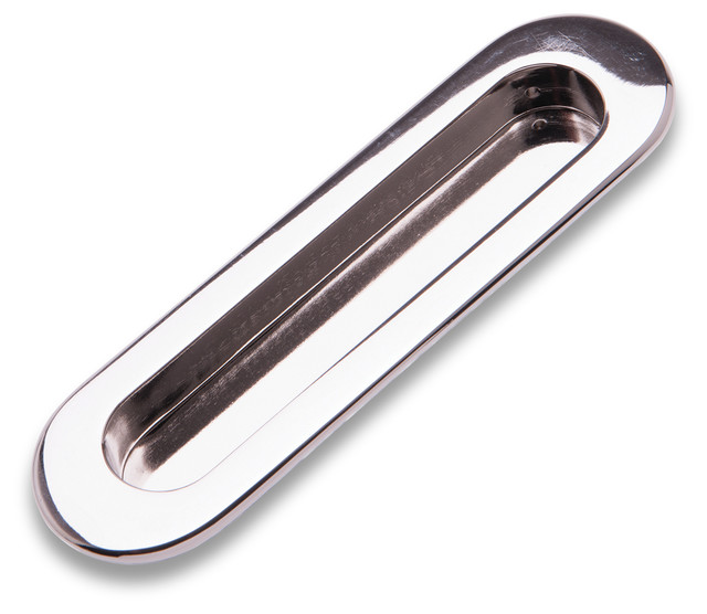 RK International, Thick Oval Flush Pull 5 1/2" Traditional