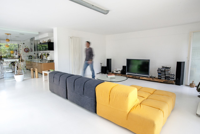 Garage House in Sicilia contemporary-living-room