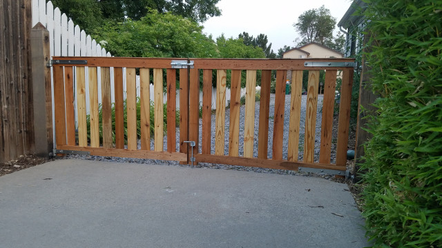 Custom Pallet Drivway Gate - Rustic - House Exterior - Denver - by Clifford's Custom Remodeling LLC | Houzz IE