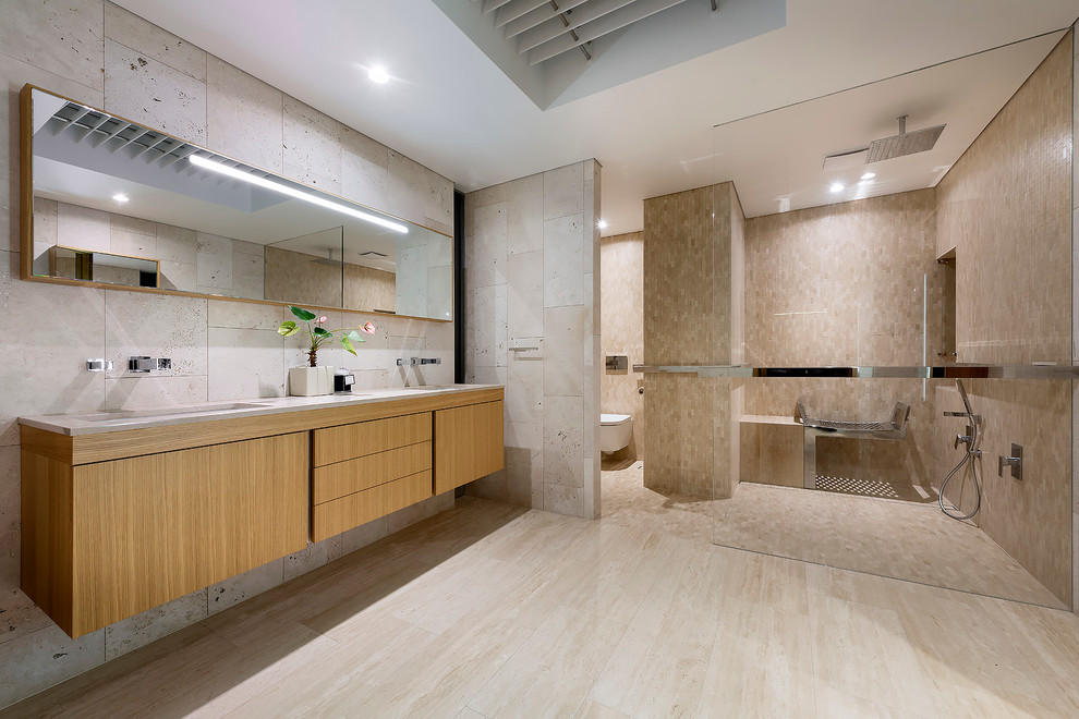 This is an example of a contemporary bathroom in Perth.