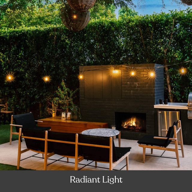 brightech ambience pro waterproof solar led outdoor string lights 1w retro edison globe bulbs