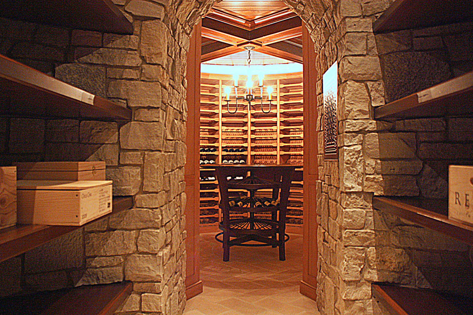 Traditional wine cellar in Grand Rapids.