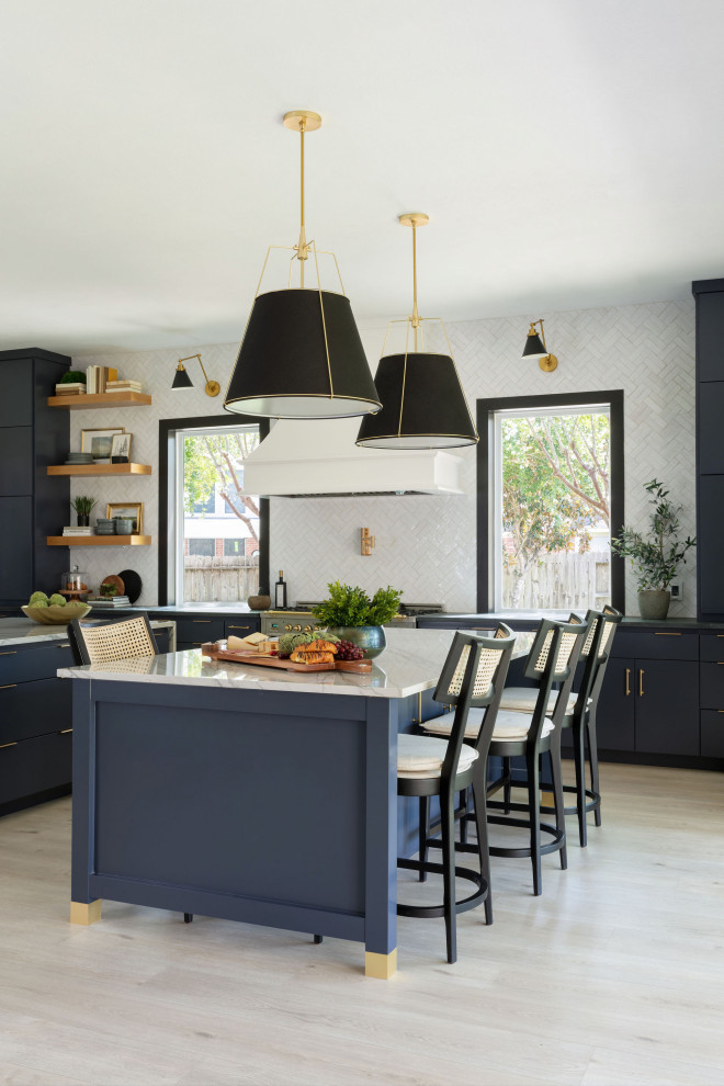 Inspiration for a transitional kitchen remodel in Houston