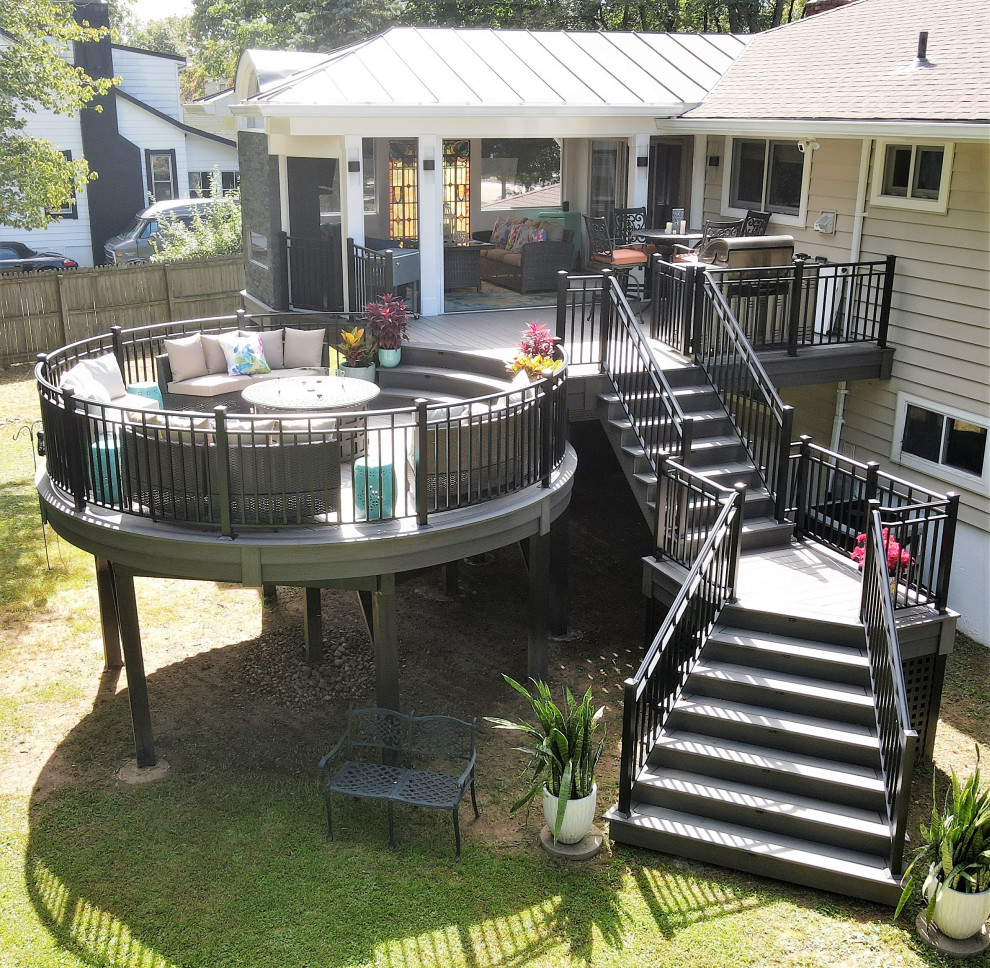 This is an example of a traditional deck in New York.
