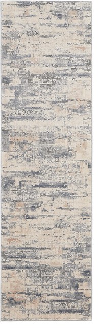 Nourison Rustic Textures Beige/Gray Area Rug, 2'2"x7'6"