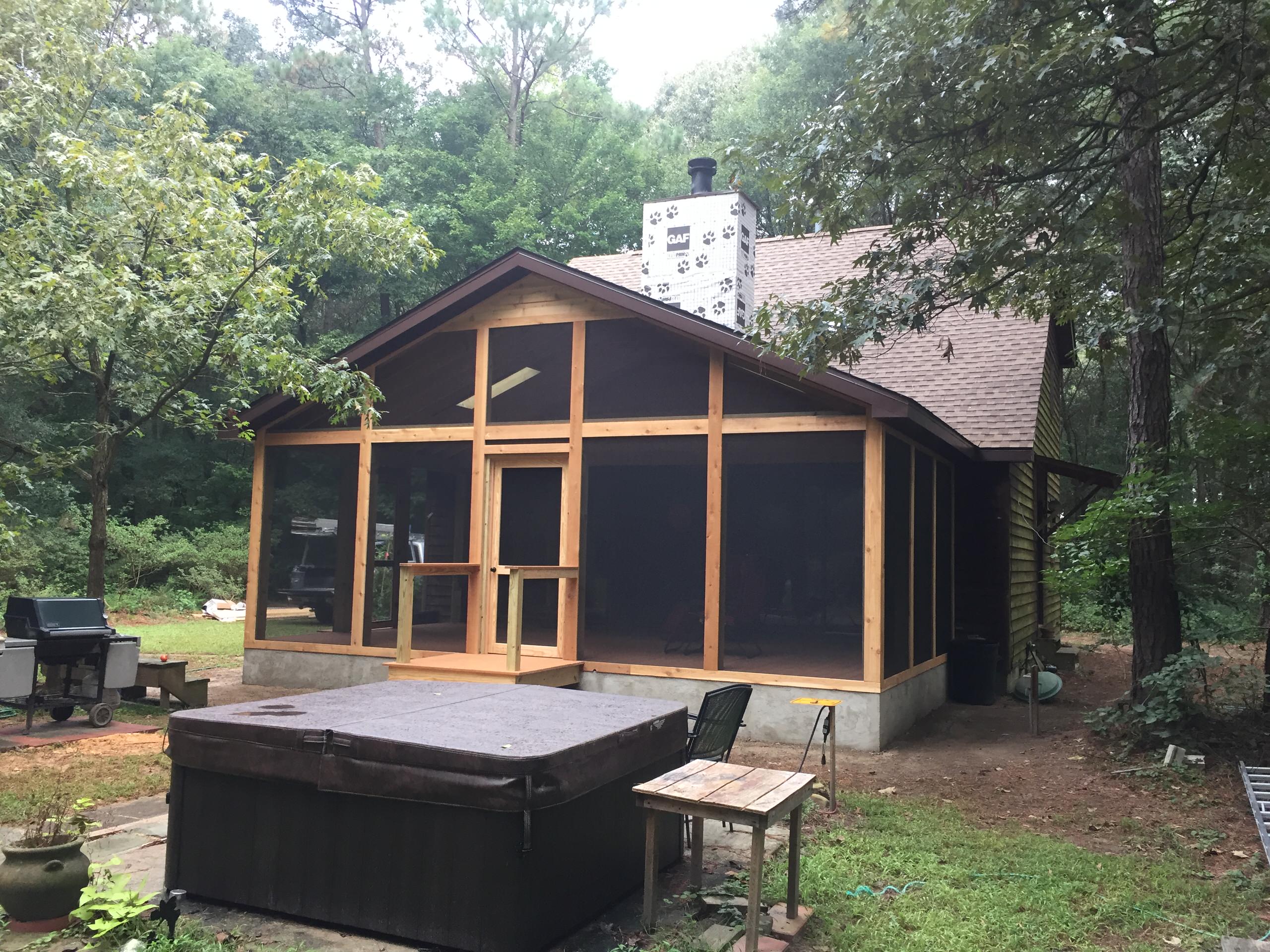 Cedar Screened Porch