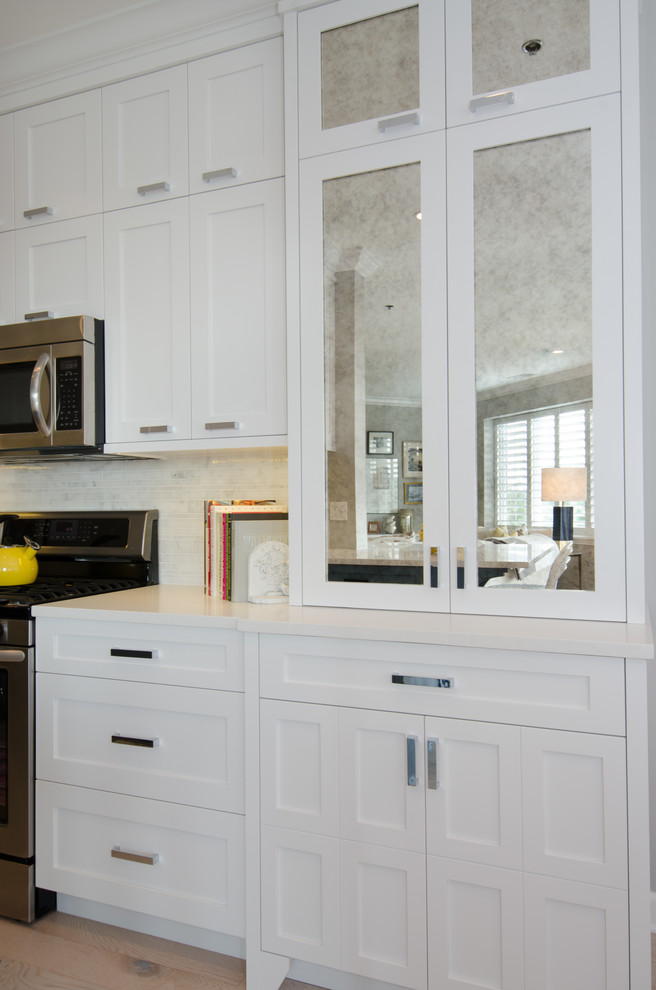 Inspiration for a transitional home design remodel in Chicago