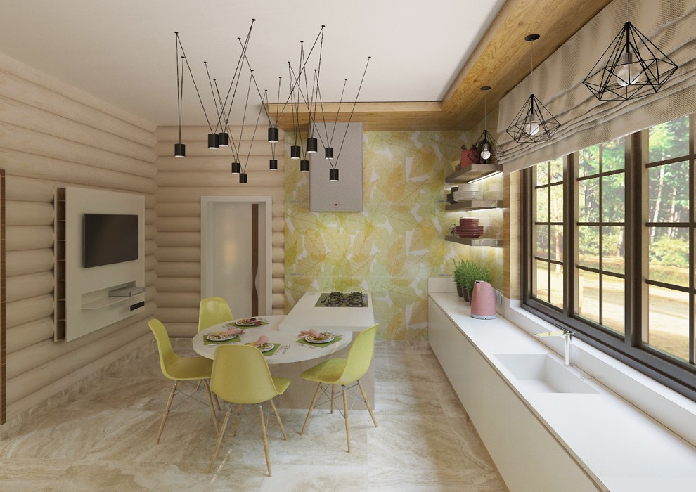 Дизайн деревянного дома в современном стиле, г. Воскресенск Московской области