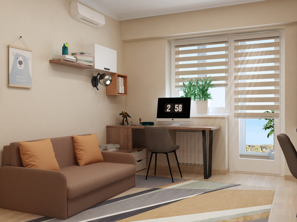 Комната для подростков. Визуализация & Реализация