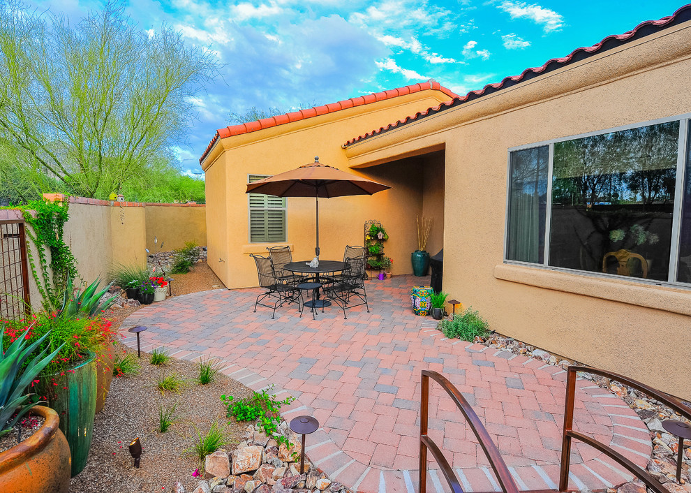 Transformed Tucson Courtyard Southwestern Landscape Phoenix by
