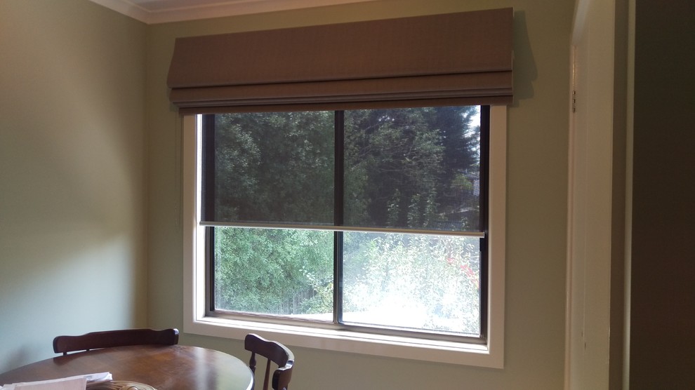 Contemporary dining room in Melbourne.