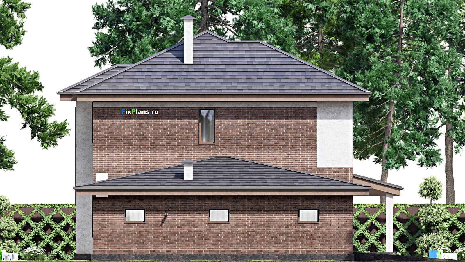 Проект двухэтажного дома 19х13 м S235м2 F-14633