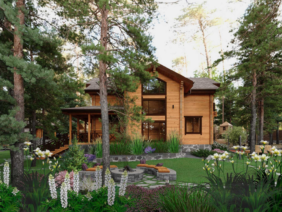 Вид на задний двор