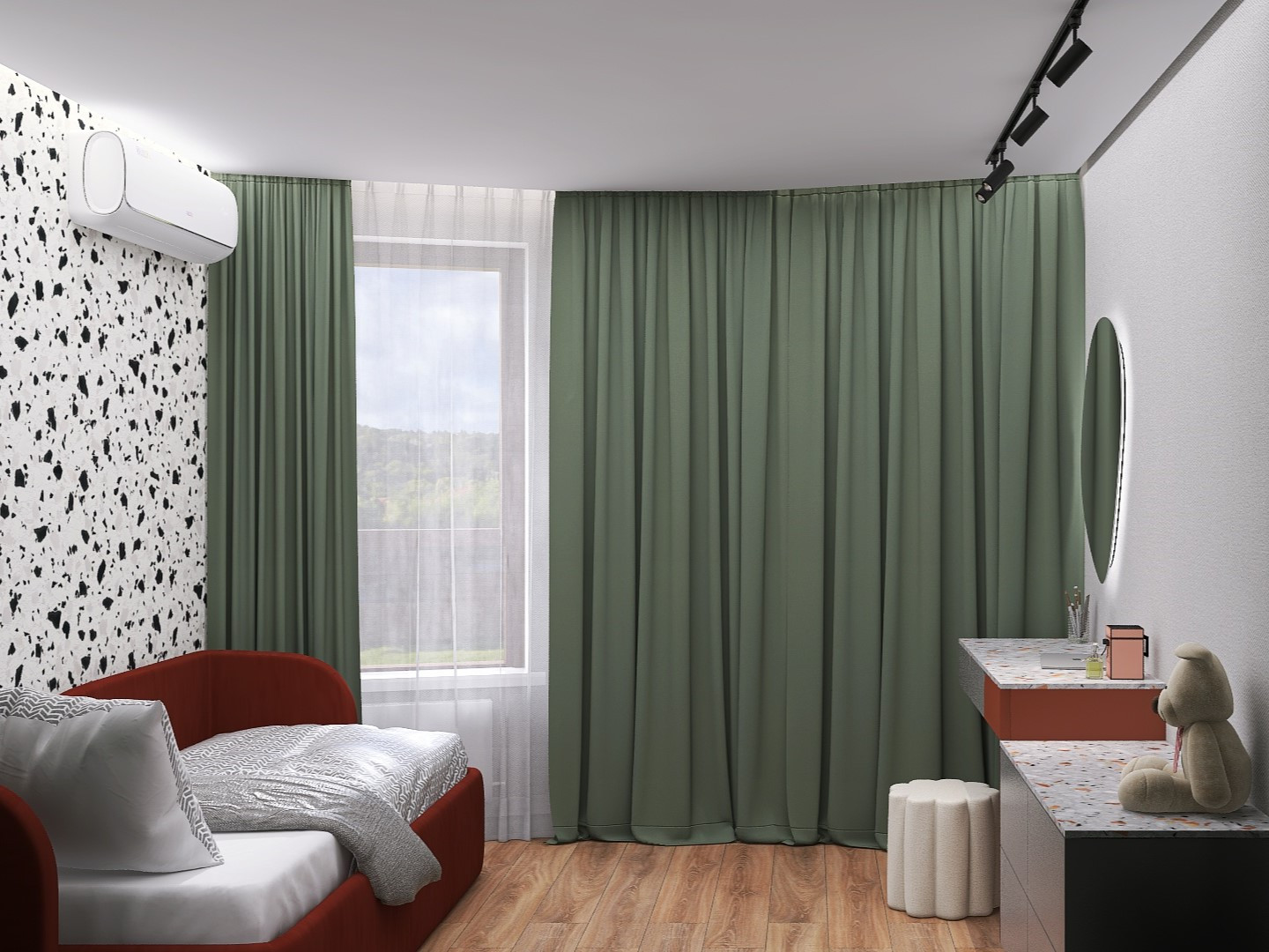 Стильная двушка для семьи из 4-х человек!