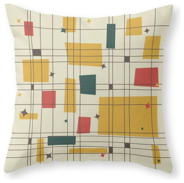 Mid Century Modern Pillow Cover Contemporary Decorative