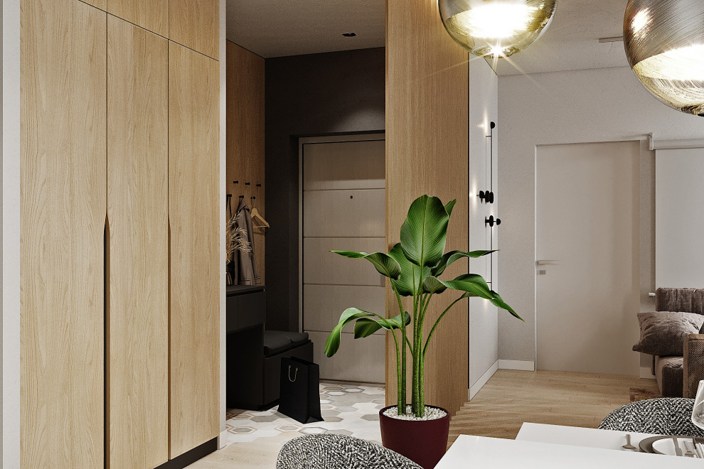 Эклектичная гостиная в Москве