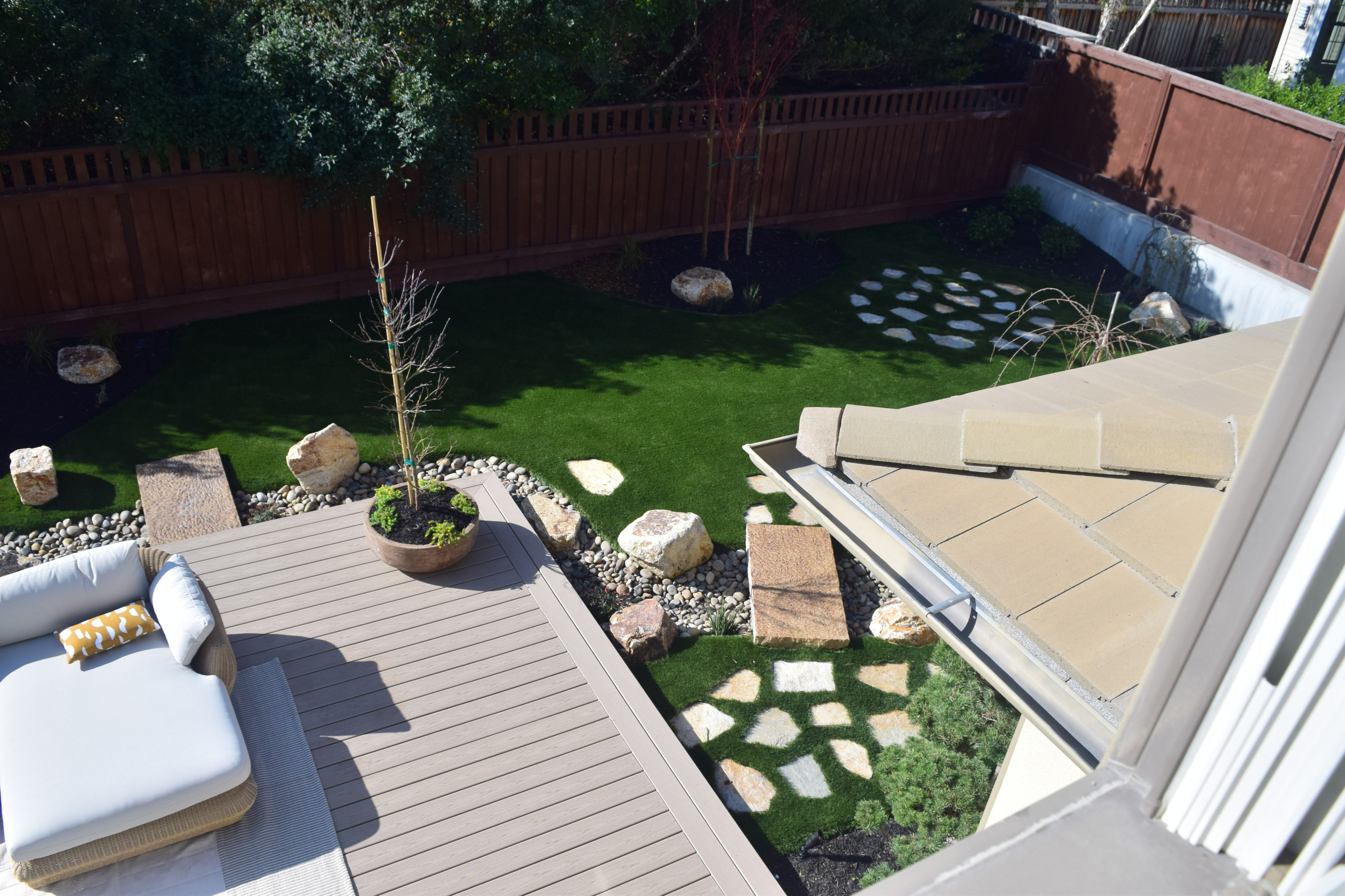 Modern Asian Inspired Backyard in Palo Alto