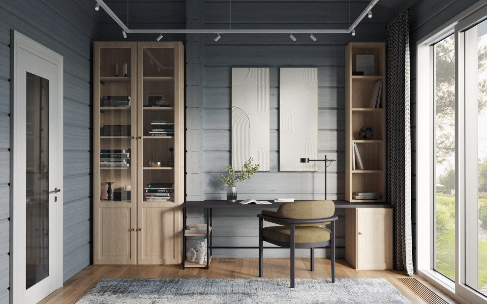 Загородный дом из клееного бруса.