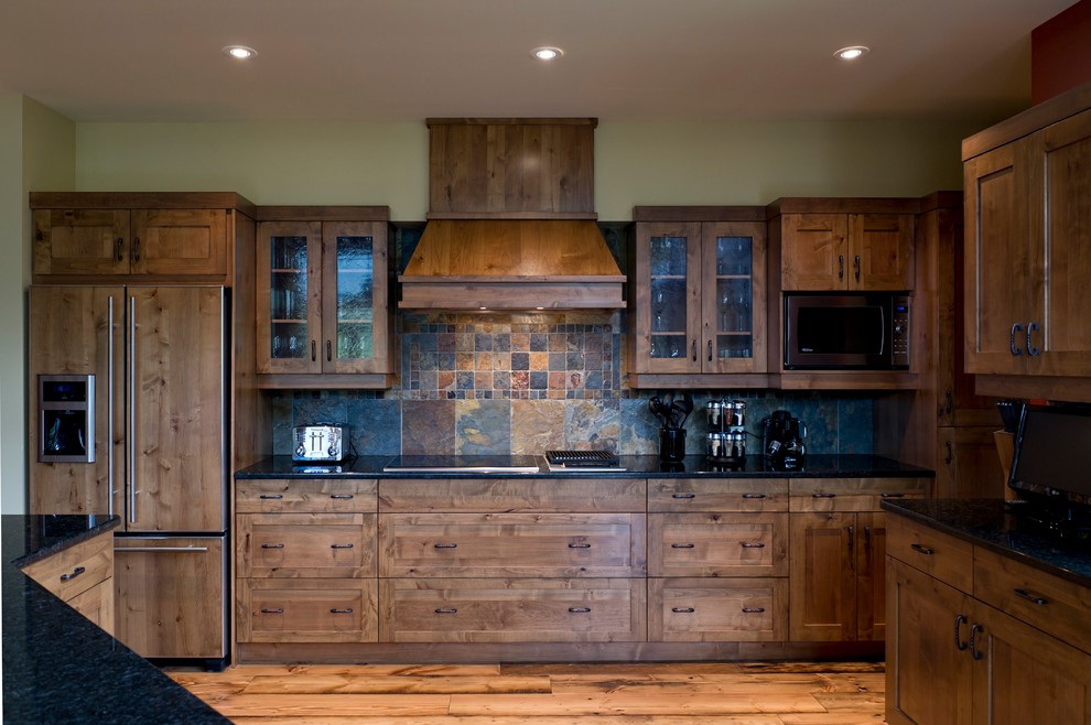 This is an example of a traditional kitchen in Calgary.