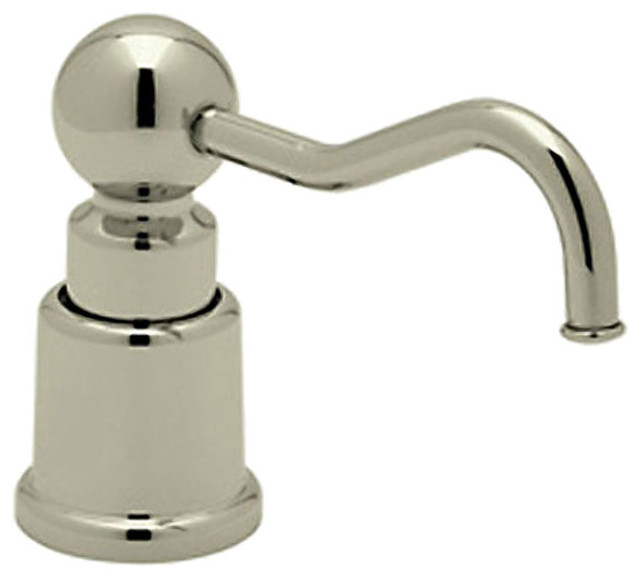 Rohl LS650C Acqui Deck Mounted Soap Dispenser Transitional Kitchen