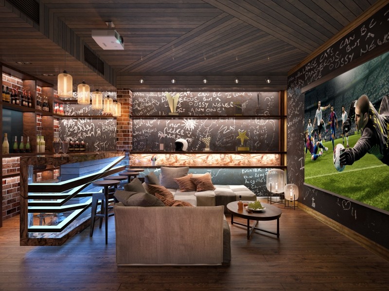 спорт-бар в таунхаусе