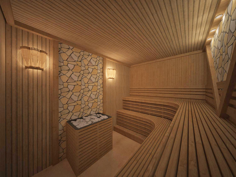 Интерьер сауны п. Кафтанчиково