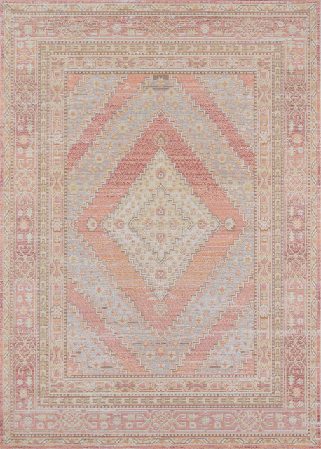 Momeni Isabella ISA-7 Area Rug, Pink, 5'3"x7'3"