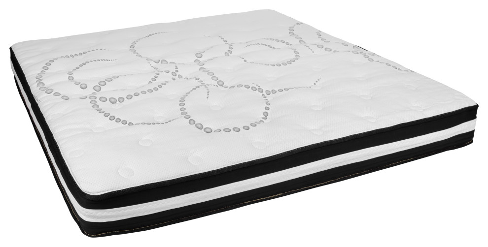10 Inch King Size CertiPUR-US Certified Foam & Pocket Spring Mattress in a Box