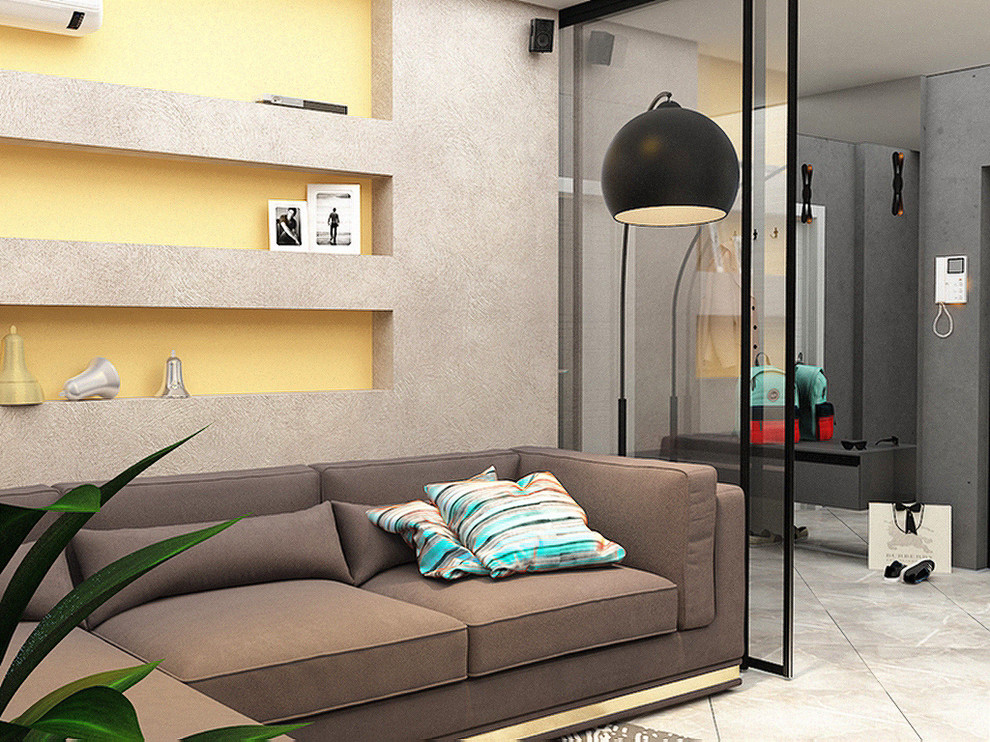 Дизайн-проект гостиной вид 2