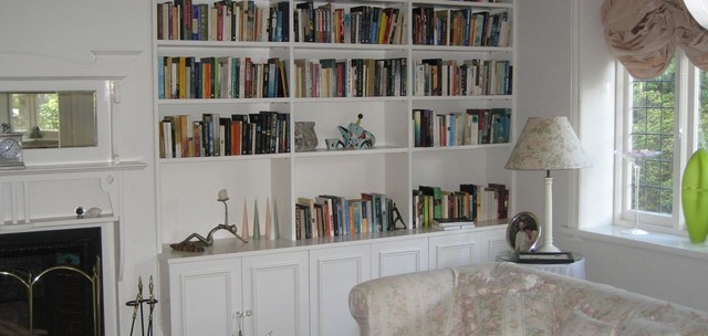 Bookcase contemporary-living-room