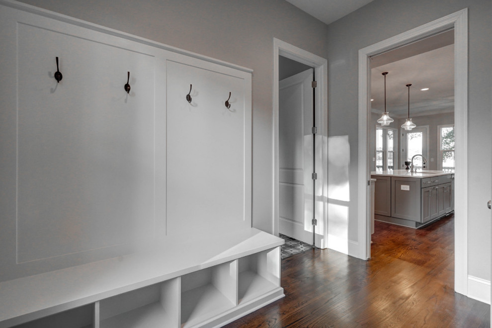 Inspiration for a transitional home design remodel in Charlotte