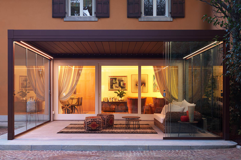 This is an example of a contemporary patio in Venice.