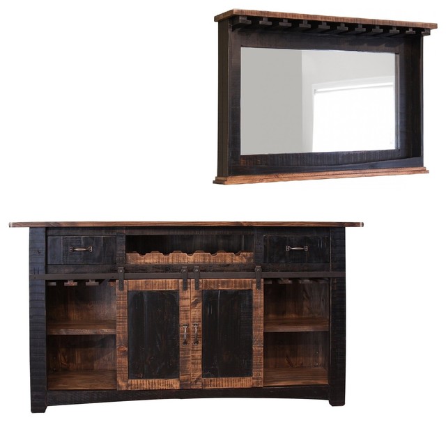 Anton Sliding Barn Door Home Bar Rustic Wine And Cabinets Anton Sliding Barn Door Home Bar Rustic Wine And Cabinets By Burleson Furnishings