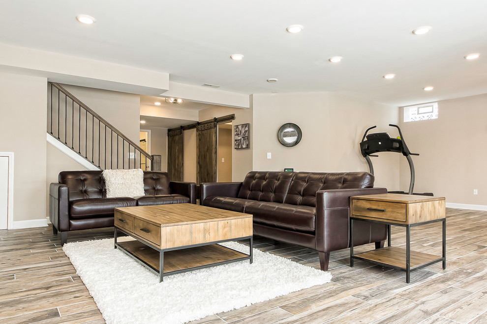 Basement - Rustic - Basement - Columbus - by J.Holderby - Renovations ...