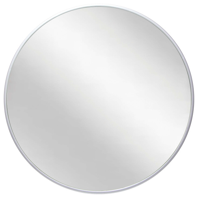 Plata 21" Matte Silver Wall Mirror