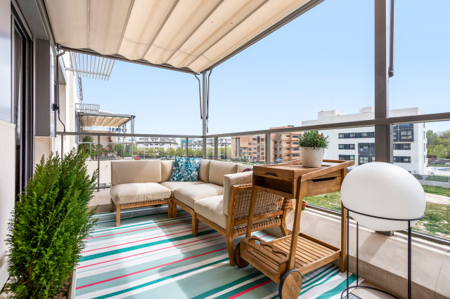 Reforma de un piso en Alcobendas modern-terrasse